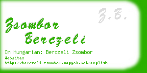 zsombor berczeli business card